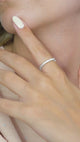 Taki | Single Row Stone Ladies Silver Ring Thin 3 Colors