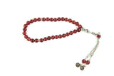 Red Agate Ceyt Stone 33 Beads Tasbih - TryAladdin