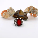 Red Agate Sword - Detail Men's Ring - TryAladdin