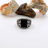 Red Garnet Stone Men's Ring - TryAladdin