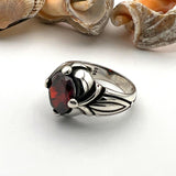 Ruby Silver Men's Ring - TryAladdin