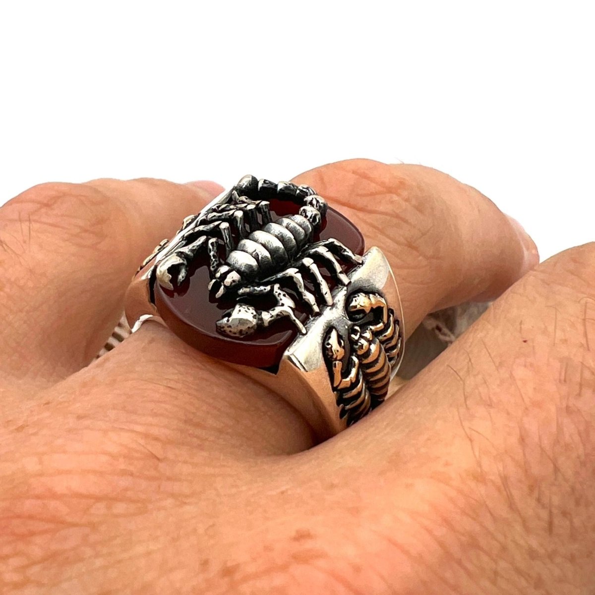 Scorpion Agate Ring - TryAladdin