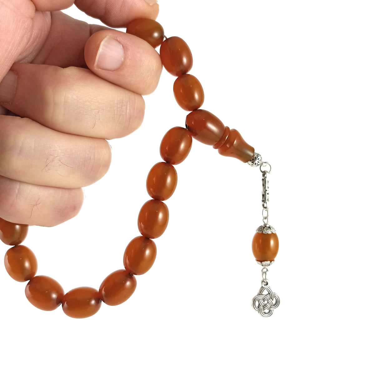 Selderesi | 17 Beads Efe Size (Small Size) Mascot Fire Amber Tasbih - TryAladdin