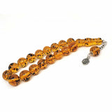 Selderesi | 17 Beads Efe Size (Small Size) Mascot Fire Amber Tasbih - TryAladdin