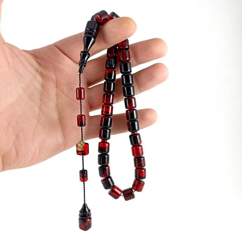 Selderesi | Capsul Cut Fire Amber Tasbih - TryAladdin