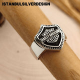 Sterling Silver Harley Davidson's Biker Ring - TryAladdin