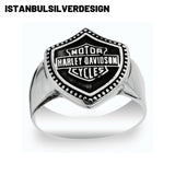 Sterling Silver Harley Davidson's Biker Ring - TryAladdin