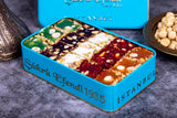 Sukru Efendi 1935 | Mix Turkish Delight Squares with Pistachio and Hazelnut in Gift Metal Box - TryAladdin