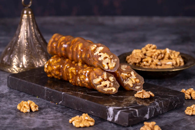 Sukru Efendi 1935 | Turkish Walnut Churchkhela (Cevizli Sucuk) with Yellow Grape Molasses in Metal Box - TryAladdin