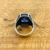 Tanzanite Stone Silver Ring - TryAladdin