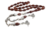 Tesbihevim | Kuka Wood Tasbih with Metal Tassel - TryAladdin