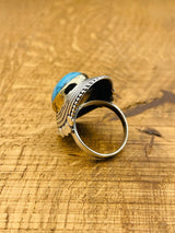 Turquoise Silver Ring - TryAladdin