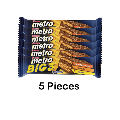 Ulker | Metro Big 3 Chocolate Bar with Peanuts - TryAladdin