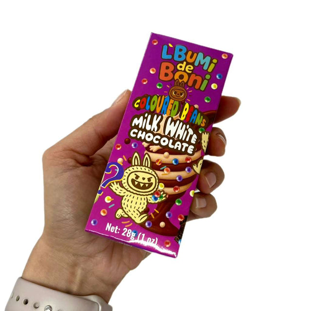 Vezir Lbumi de Boni Collectible Mystery Chocolate - Milk, White & Coloured Beans - 28g - TryAladdin