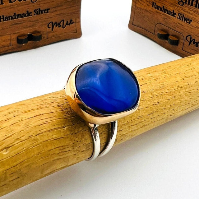 Women's Blue Sapphire Stone Ring - TryAladdin