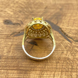 Women's Citrine Sterling Silver Ring - TryAladdin