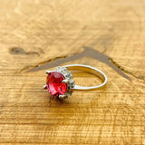 Women's Ruby Silver Ring - TryAladdin