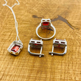 Women's Ruby Stone Jewelry Set - TryAladdin