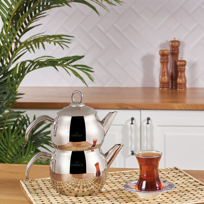 Karaca Adelya Induction Base Mini Metal Kettle Set - TryAladdin