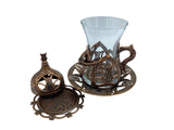 Lavina | Turkish Tea Cup with Lid - TryAladdin