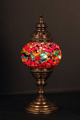 HND Handicraft | Handmade Glass Mosaic Small Desk Lamp, Mosaic Colors - TryAladdin