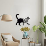 NR Dizayn | Cat Motif Metal Wall Art - TryAladdin